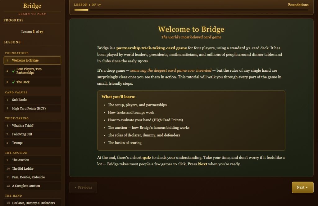 Learn Bridge