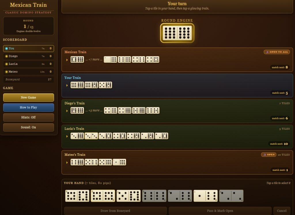 Mexican Train Game